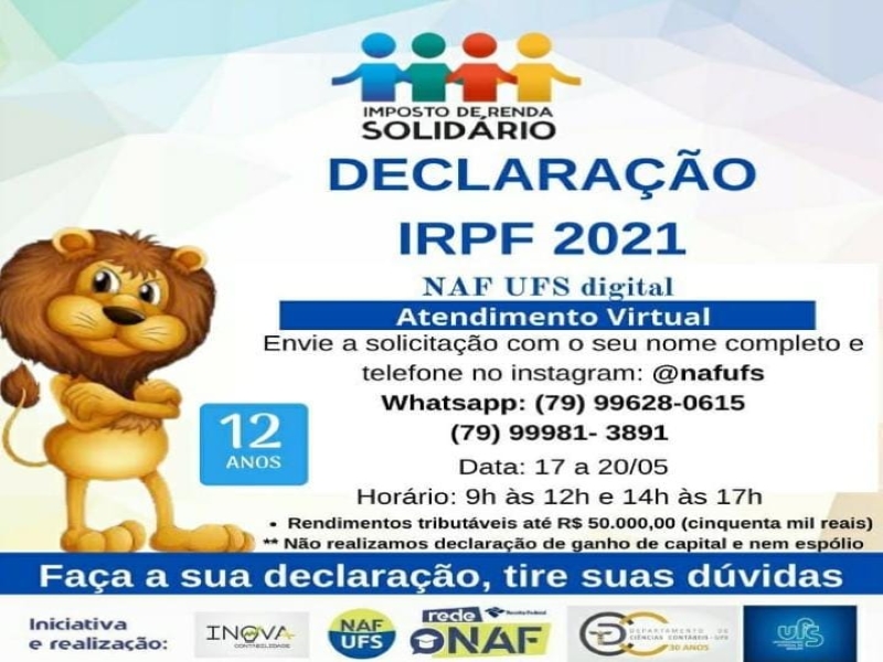 Declaração IRPF 2021