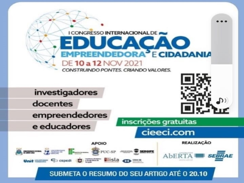 I Congresso Internacional de Educação Empreendedora e Cidadania.